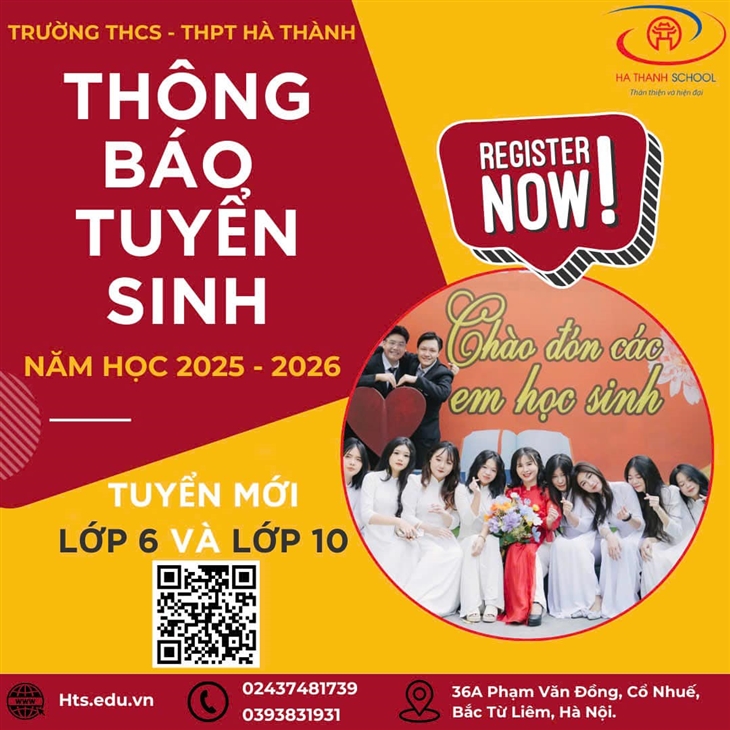 THÔNG BÁO TUYỂN SINH NĂM HỌC 2025- 2026