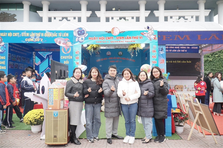 TRƯỜNG THCS – THPT HÀ THÀNH HÀO HỨNG THAM GIA NGÀY HỘI CÔNG NGHỆ THÔNG TIN - STEM LẦN THỨ VI CỦA QUẬN BẮC TỪ LIÊM