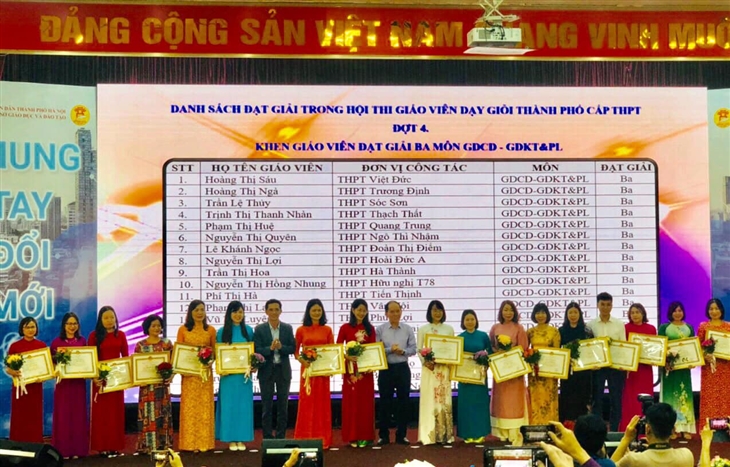TRƯỜNG HÀ THÀNH VINH DỰ THAM GIA HỘI THI GIÁO VIÊN GIỎI CẤP THÀNH PHỐ HÀ NỘI