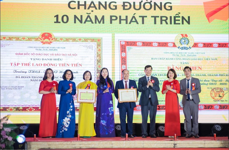 TRƯỜNG THCS-THPT HÀ THÀNH – 10 NĂM VƯƠN MÌNH VÀ PHÁT TRIỂN